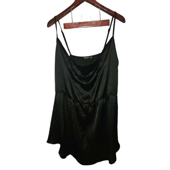 Nasty Gal Plus Size 18 Gathered Cowl Neck Mini Dress Sexy Romantic Seductive - Picture 9 of 12